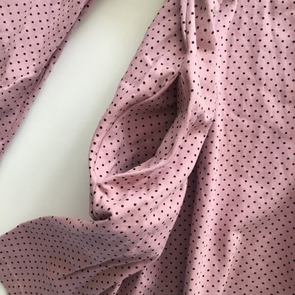 Omi Jo Mauve Dot House Tunic - Picture 2 of 6